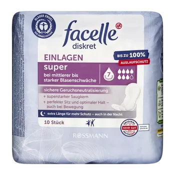 Menstruační vložka facelle Inkontinenční vložky Super savost 7 10 ks