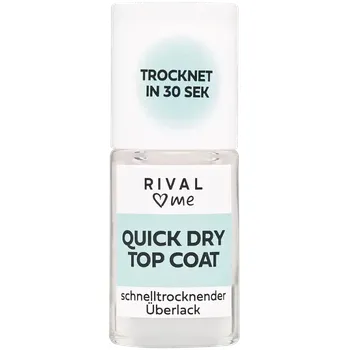 Přípravek na nehty RIVAL Loves Me Vrchní lak na nehty rychleschnoucí 9 ml
