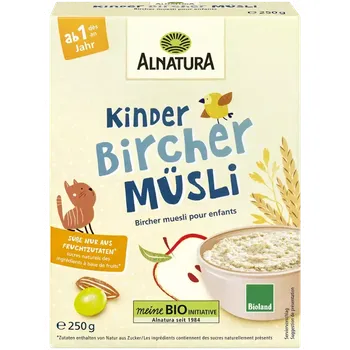 Alnatura BIO Dětské müsli, vločky, ovoce a mandle 250 g