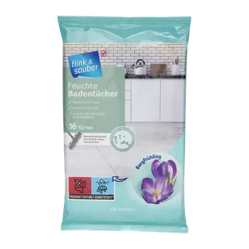 Vlhčený ubrousek flink & sauber Vlhčené ubrousky na podlahu jarní vůně 16 ks