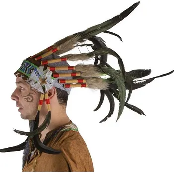 Karnevalový doplněk Indiánská čelenka velká