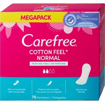Menstruační vložka Carefree vložky (76ks/kra) Mega Cotton