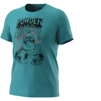 Pánské tričko Dynafit 24/7 Artist Series Cotton pánské triko Storm blue/Powder Hounding vel. L