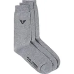 PME Legend 3pack Ponožky Světle šedé ONE SIZE