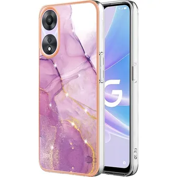 Pouzdro na tablet VSECHNONAMOBIL 65303 IMD MARBLE Ochranný kryt pro Oppo A58 PURPLE