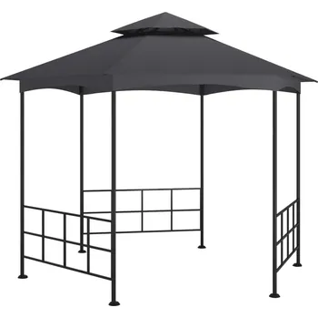 Zahradní altán vidaXL Marketos Altán s bočnicemi 3,1 x 2,7 m antracitový