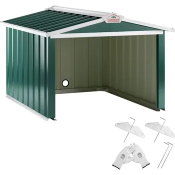 FurniGO Garáž pro robotickou sekačku 86x100x63 cm - zelená