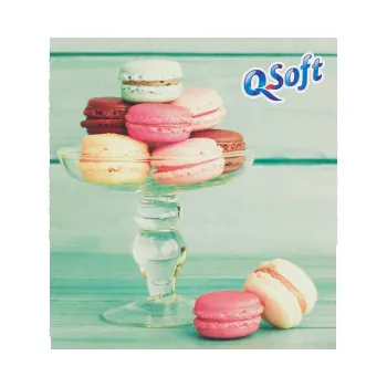 Papírový kapesník Q Soft kapesník (60ks/kra) Macronka