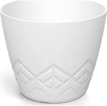 Květináč Květináč Areca bílý, varianta 13,8 cm