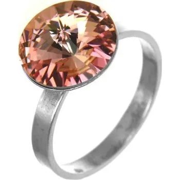 Prsten Argento 71200 Stříbrný prsten - kulatý křišťál Swarovski | Velikost prstenu: 61mm