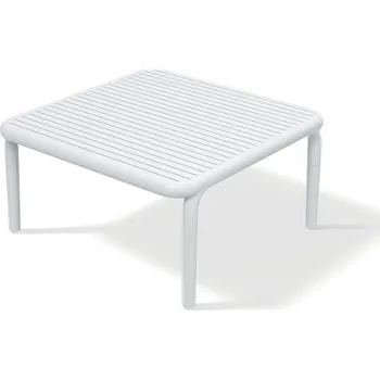Konferenční stolek Konferenční zahradní stolek Brenes 79,5 cm bílý