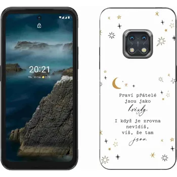 Pouzdro na mobilní telefon Gelový kryt mmCase na Nokia XR20 - citát 6 bílé pozadí