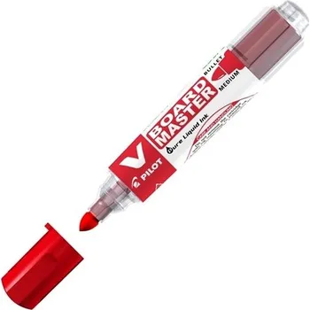 Popisovač Pilot V Board Master - kulatý hrot, červený