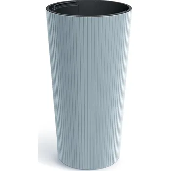 Květináč Lamie Slim světle šedý, varianta 30 cm