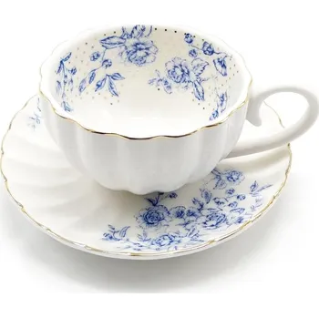 Espresso šálek Blue peonies, 100 ml