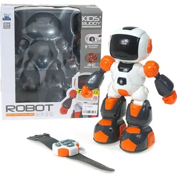 Robot RC Robot na vysílačku chodí tančí na baterie nahrávání REC Světlo Zvuk