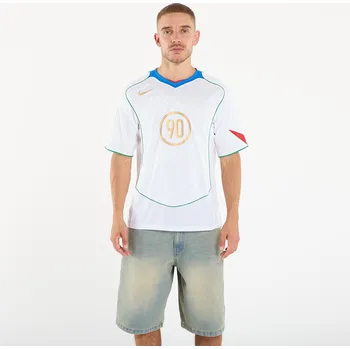 cyklistický dres Dres Nike Total 90 Men's Dri-FIT Soccer Jersey White/ Italy Blue/ Sport Red/ Metallic Gold L