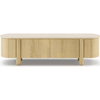 Televizní stolek TV stolek Segretto 200 cm travertin/dub přírodní