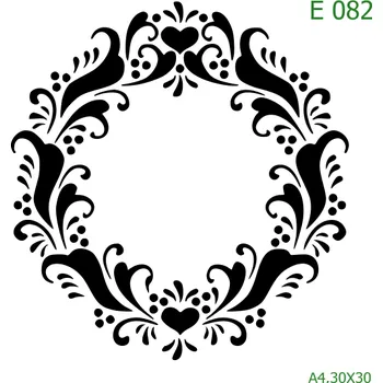 Šablona E 082 - 30 x 30 cm , Nelepící folie