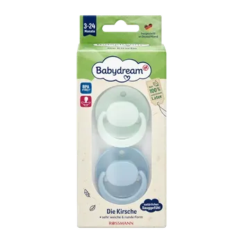 dudlíky Babydream Dudlík s latexovým kroužkem, různé druhy 2 ks