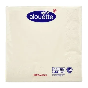 Papírový ubrousek alouette Ubrousky 3vrstvé Champagne 30 ks