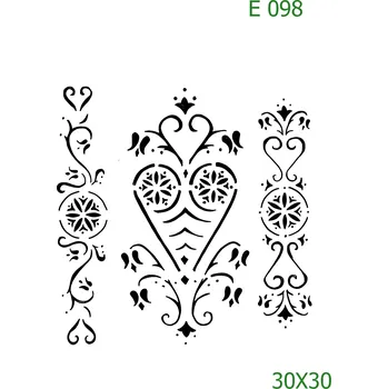Šablona E 098 - 30 x 30 cm , Lepící fólie