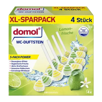 WC čistič Domol WC blok 5v1 citrusová vůně 220 g