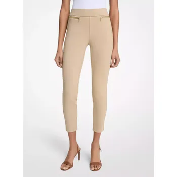 Dámské šaty Michael Kors dámské kalhoty Viscose Blend hnědé XL