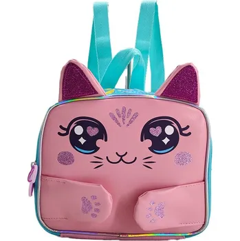 Školní batoh Batoh 3D Růžová Kočka 24 cm