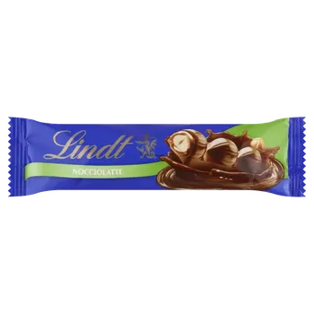 Čokoláda Lindt Mléčná čokoláda Nocciolatte s lískoořechovou náplní a celými lískovými ořechy 35 g