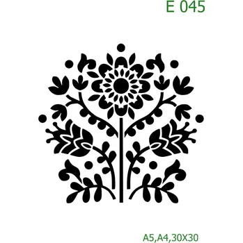 Šablona E 045 - A4 , Lepící fólie