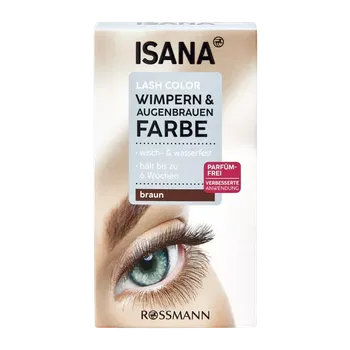 Přípravek na oči ISANA Barva na řasy a obočí hnědá