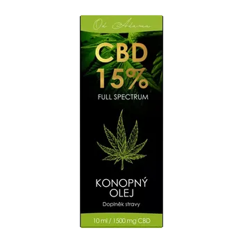 CBD OA Full spectrum CBD Olej 15%, doplněk stravy 10 ml
