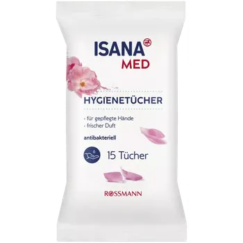 Vlhčený ubrousek ISANA Med Hygienické vlhčené ubrousky 15 ks