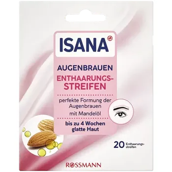 Péče o řasy a obočí ISANA Epilační voskové pásky na obočí 20 ks