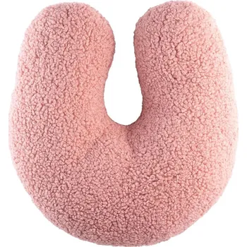Polštář Růžový dětský pohovkový polštář z textilie bouclé U – Wigiwama ID_1787260