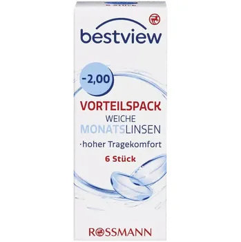 Kontaktní čočky Best View Měsíční kontaktní čočky -2,00 6 ks