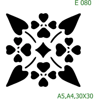 Šablona E 080 - 30 x 30 cm , Nelepící folie