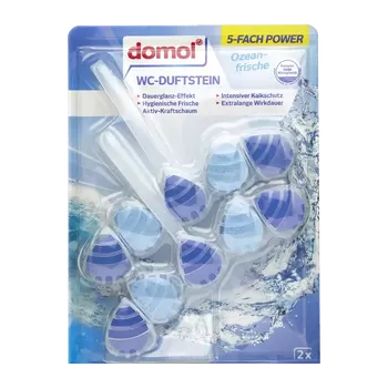 WC čistič Domol WC blok 5v1 Ocean 2x 55 g 110 g