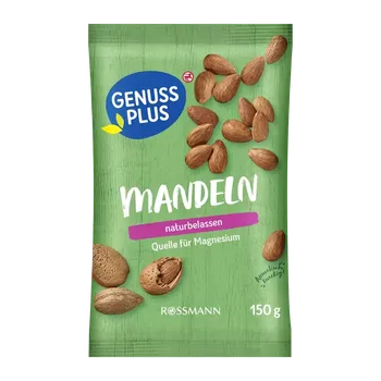 GENUSS PLUS Mandle nesolené 150 g