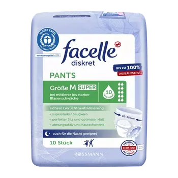 facelle Inkontinenční kalhotky Super M 10 ks