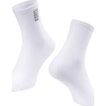 Pánské ponožky FORCE Krátké ponožky FORCE COLOUR, bílé - S - M (36 - 41)