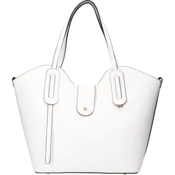 Dámská kožená kabelka Italia Zita - bílá