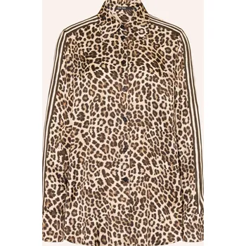 Dámská halenka Marc Aurel Dámská Košilová Halenka Ze Saténu, béžová / černá, 40