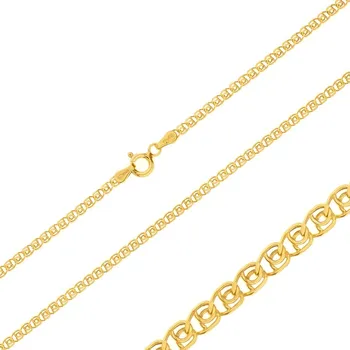 Řetízek Argento 15388 Pozlacený stříbrný řetízek - vzor Love, šířka 2,5 mm | Délka: 42cm