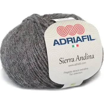 Příze Adriafil Sierra Andina 88 Středně šedá (Alpaková příze Sierra Andina Grigio medio)