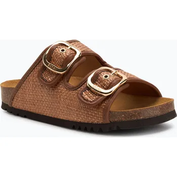 Dámské pantofle Dámské nazouváky Scholl Noelle Raffia cognac