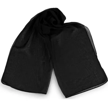 Letní šátek / šála, lehký 45x155 cm - černá