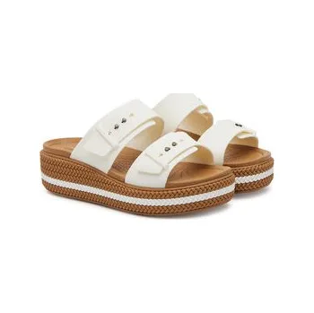 Dámské pantofle Nazouváky Crocs Brooklyn Woven Buckle 209978 Bílá 42_43