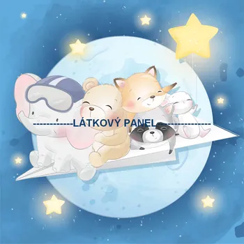 Látkový panel - Dětský - DE-70 Velikost: 15x15cm, Materiál: Úplet